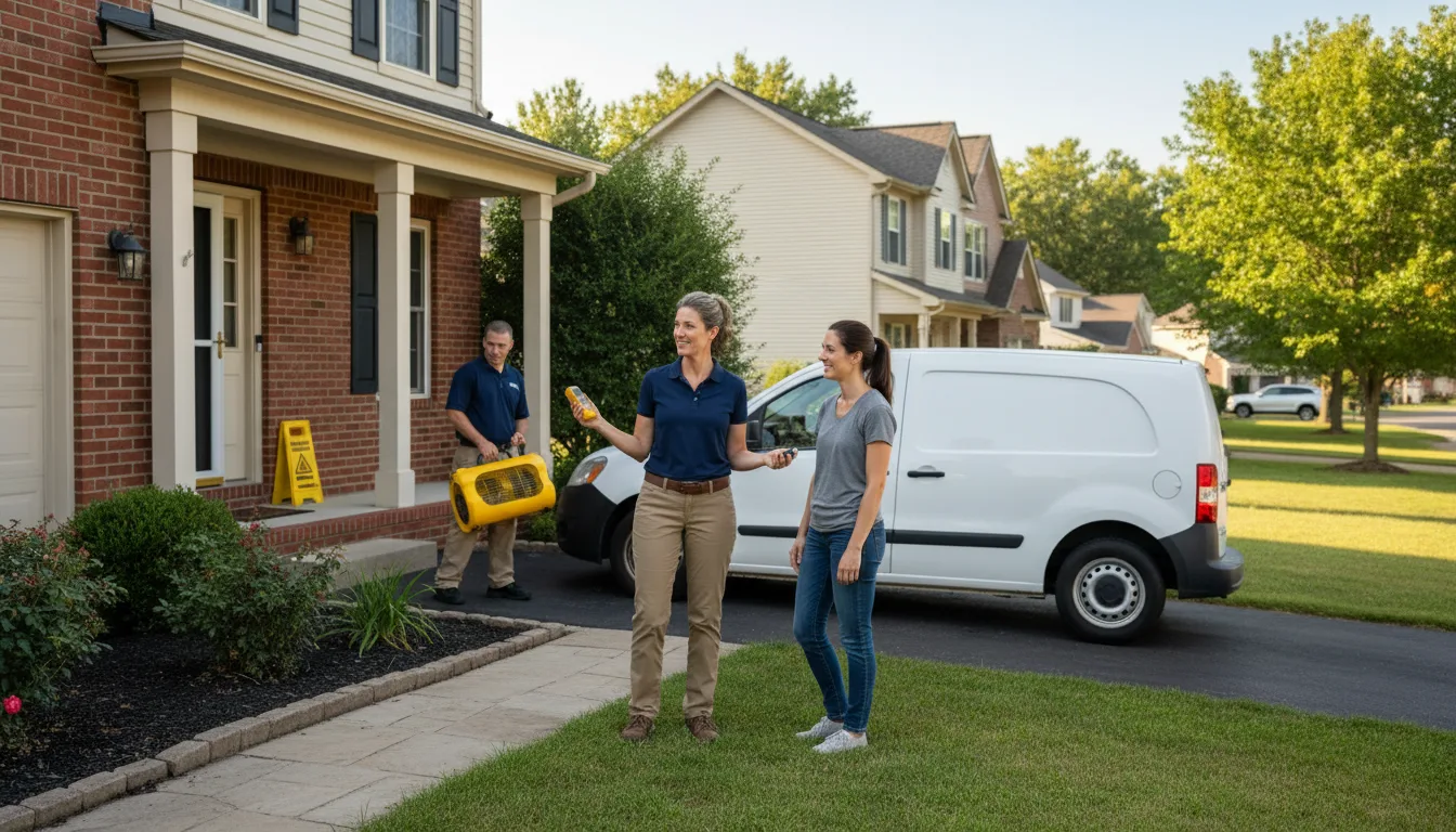 Residential water damage restoration in Turkey Creek, LA